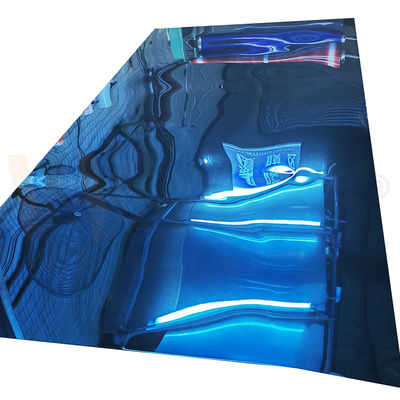 품질  Mirror Surface Blue Color Stainless Steel Sheet 1250mmx2500mm Mill Edge 201 Grade 공장