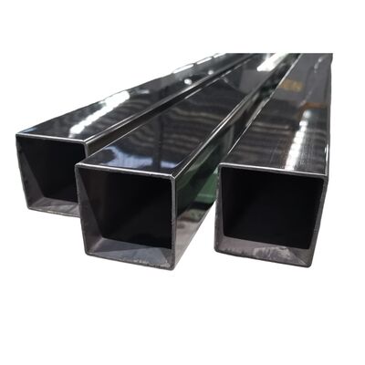 품질  600G Mirror Black Stainless Steel Square Tube, 201 304 Grade Black Mirror Inox Square Pipe for Building Decoration & Railing 공장