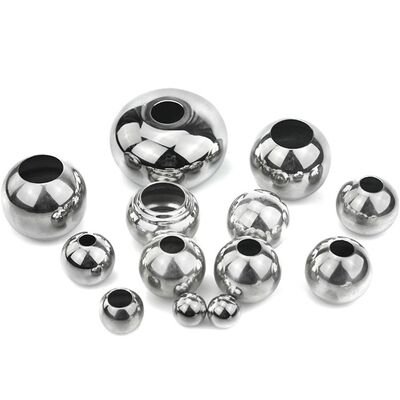 품질  201 304 316 Stainless Steel Drilled Hollow Ball with Custom Surface Finishes and Wide Range of Sizes for Railing & Handrail Fittings & security window grille 공장