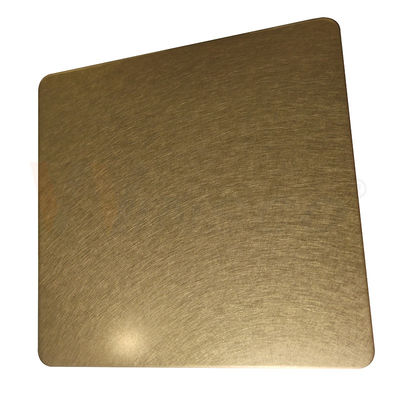1219 밀리미터 장식적 스테인레스 강판 샹파뉴 금 진동은 201 304 316 로 마칩니다