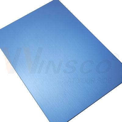 1000mmx2000mm 스테인리스 스틸 사틴 시트 장식 사피어 블루 매트 0.4-3.0mm 두께 헤어 라인