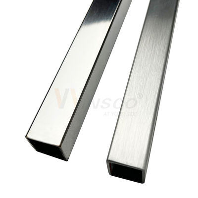 0.4mm-1.2mm 두께 6M 길이 스테인리스 스틸 정사 파이프 10mmx10mm 크기 AISI 201 304 316 무화탄 금속 파이프