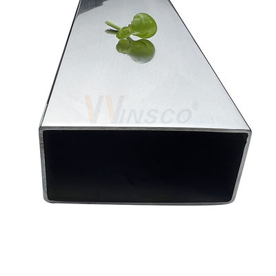 0.8mm-5.0mm 두께 인옥스 평면 파이프 100mmx50mm 큰 크기의 스테인리스 스틸 직사각형 파이프 201 304 316 등급