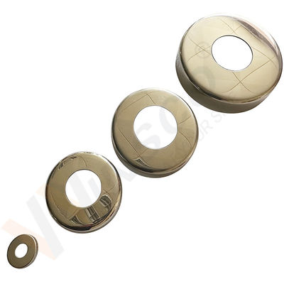 C304 C316 스테인리스 스틸 무화탄 발루스트라드 베이스 커버 12.7mm 19mm 1'' 31.8mm 38.1mm 2'' 둥근 파이프