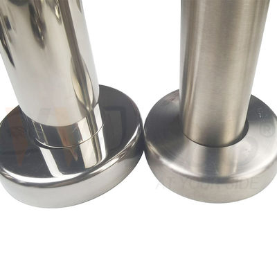C304 C316 스테인리스 스틸 무화탄 발루스트라드 베이스 커버 12.7mm 19mm 1'' 31.8mm 38.1mm 2'' 둥근 파이프