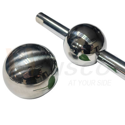 AISI 201 304 SS 핸들레일 장식 장착장치 51mm 60mm 지름 스테인리스 스틸 구덩이 공 19mm 둥근 파이프