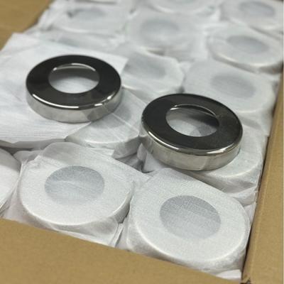 스테인리스 스틸 이녹스 난간 기둥 베이스 커버 (38mm 및 50mm 원형 튜브용, 발코니 난간 호환)