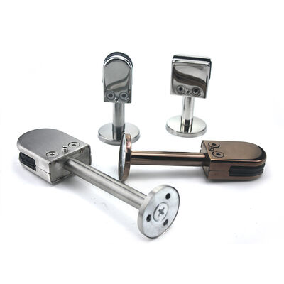 Stainless Steel Glass Railing Clamp Bracket - Corrosion Resistant with Multiple Finishes for Frameless Glass Panels