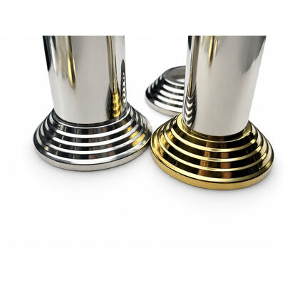 SS 201 304 스테인리스 스티어 부품 은 금 스테인리스 스틸 핸들리 기지 덮개 19mm 1' 2' 63.5mm 둥근 뉴엘 포스트