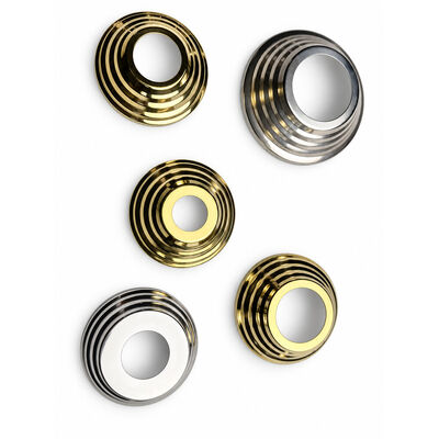 SS 201 304 스테인리스 스티어 부품 은 금 스테인리스 스틸 핸들리 기지 덮개 19mm 1' 2' 63.5mm 둥근 뉴엘 포스트