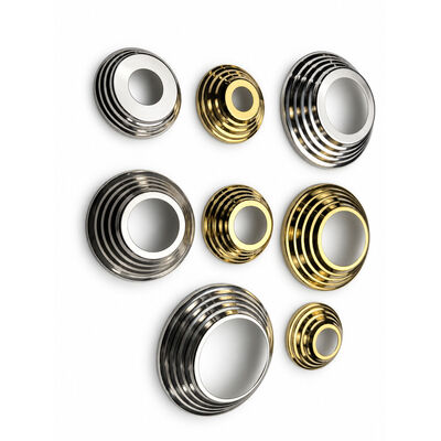 SS 201 304 스테인리스 스티어 부품 은 금 스테인리스 스틸 핸들리 기지 덮개 19mm 1' 2' 63.5mm 둥근 뉴엘 포스트