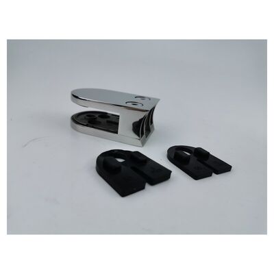 D 모양 무화탄 계단 클립 등급 304 316 스테인리스 스틸 유리 클램프 38.1mm 42.4mm 48.3mm 2' 둥근 레일링
