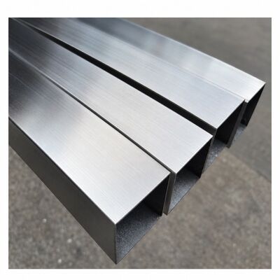 50x50mm 새틴 브러시드 스테인리스 스틸 사각 튜브 ASTM A554 등급 201, 304, 316