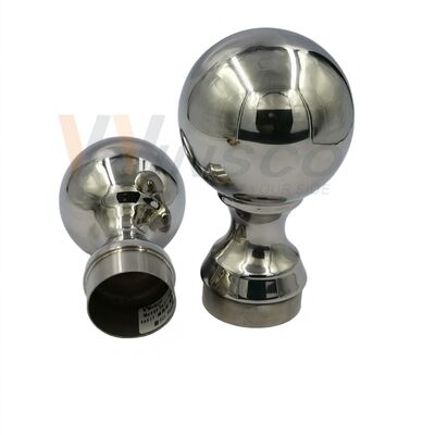 304 등급 316 무화탄 계단 장착품 80mm 다이아 스테인레스 스틸 장식 경비 공 50.8mm 2 인치 둥근 튜브