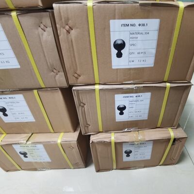 304 등급 316 무화탄 계단 장착품 80mm 다이아 스테인레스 스틸 장식 경비 공 50.8mm 2 인치 둥근 튜브