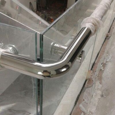 원형 튜브 난간용 맞춤형 304 316 스테인리스 스틸 난간 엘보