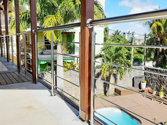 반사경은 스테인레스 강 이녹스 AISI 201 304 316 집 계단 레일을 완성했습니다