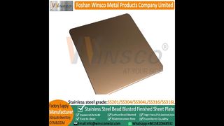 Winsco 브러시드 레드 브론즈 도금 흑화 골동품 스테인레스 스틸 시트#metal #viralshort#fypage